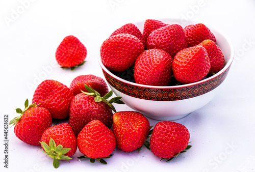 strawberries on a plate