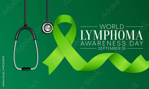World Lymphoma awareness day is observed every year on September 15, it is a cancer of the lymphatic system, which is part of the body's germ fighting network. Vector illustration