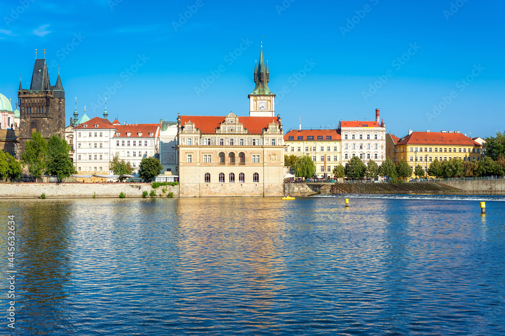 Bedrich Smeatana museum on the right bank of the river Vltava. Old Town of Prague, Czech Republic Bedrich Smeatana museum on the right bank of the river Vltava. Old Town of Prague, Czech Republic