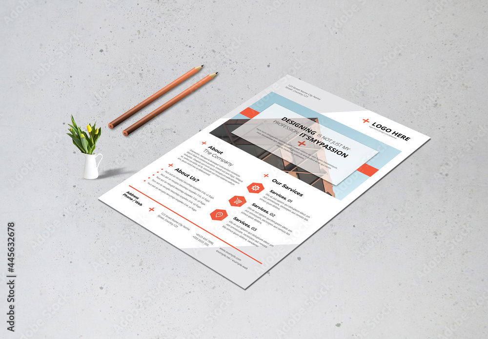 Clean Flyer Stock Template | Adobe Stock