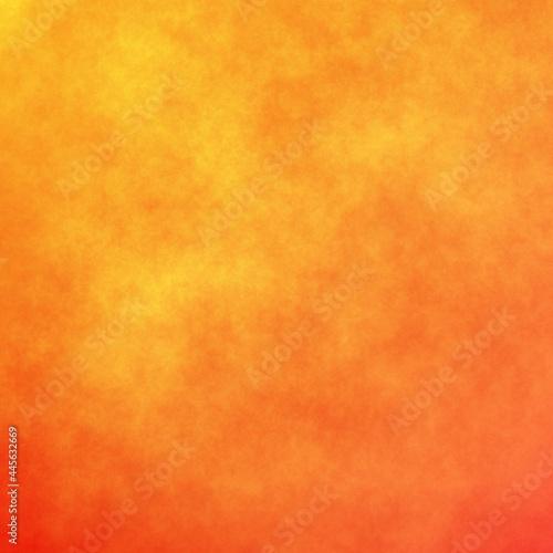 Gradient color orange paper. Sky and cloud background.