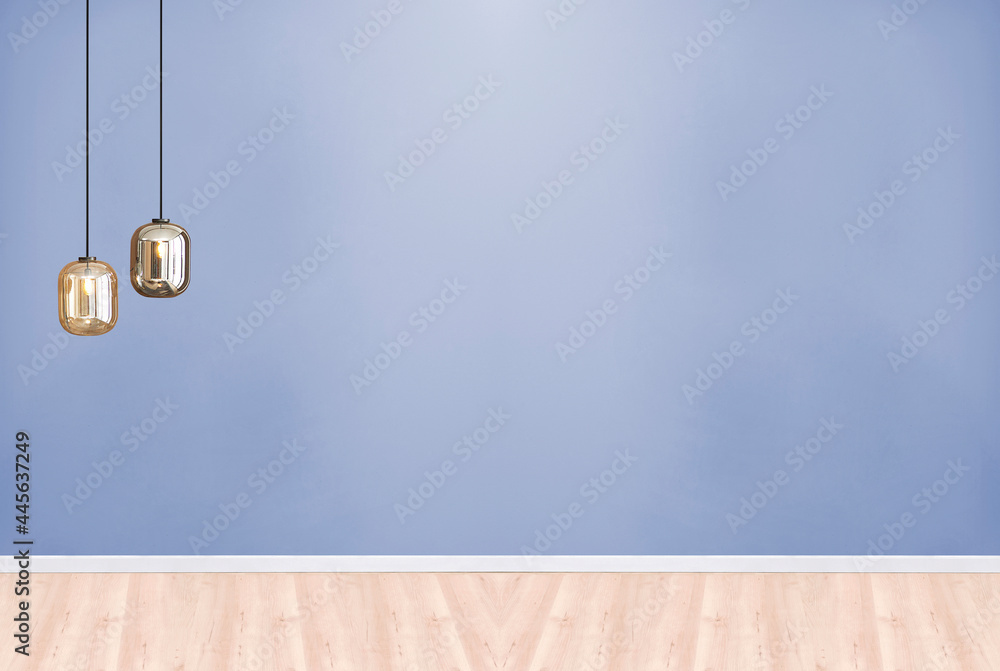 empty house interior design and lamp. 3D illustration empty house interior design and lamp. 3D illustration