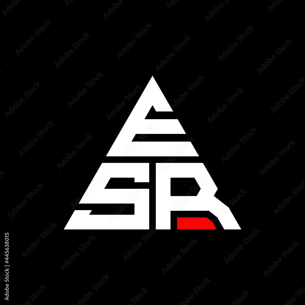 ESR triangle letter logo design with triangle shape. ESR triangle logo design monogram. ESR triangle vector logo template with red color. ESR triangular logo Simple, Elegant, and Luxurious Logo. ESR ESR triangle letter logo design with triangle shape. ESR triangle logo design monogram. ESR triangle vector logo template with red color. ESR triangular logo Simple, Elegant, and Luxurious Logo. ESR