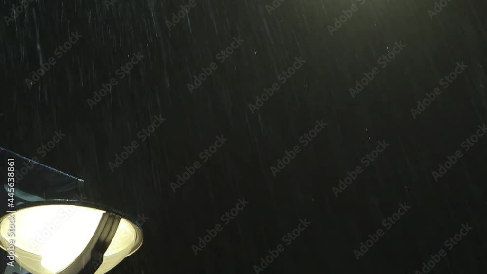 Lightning Strike in the Dark Rainy Night. Zoom In. 4K Resolution. Lightning Strike in the Dark Rainy Night. Zoom In. 4K Resolution.