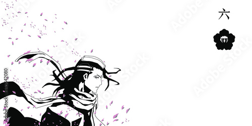 Byakuga graphic illustration