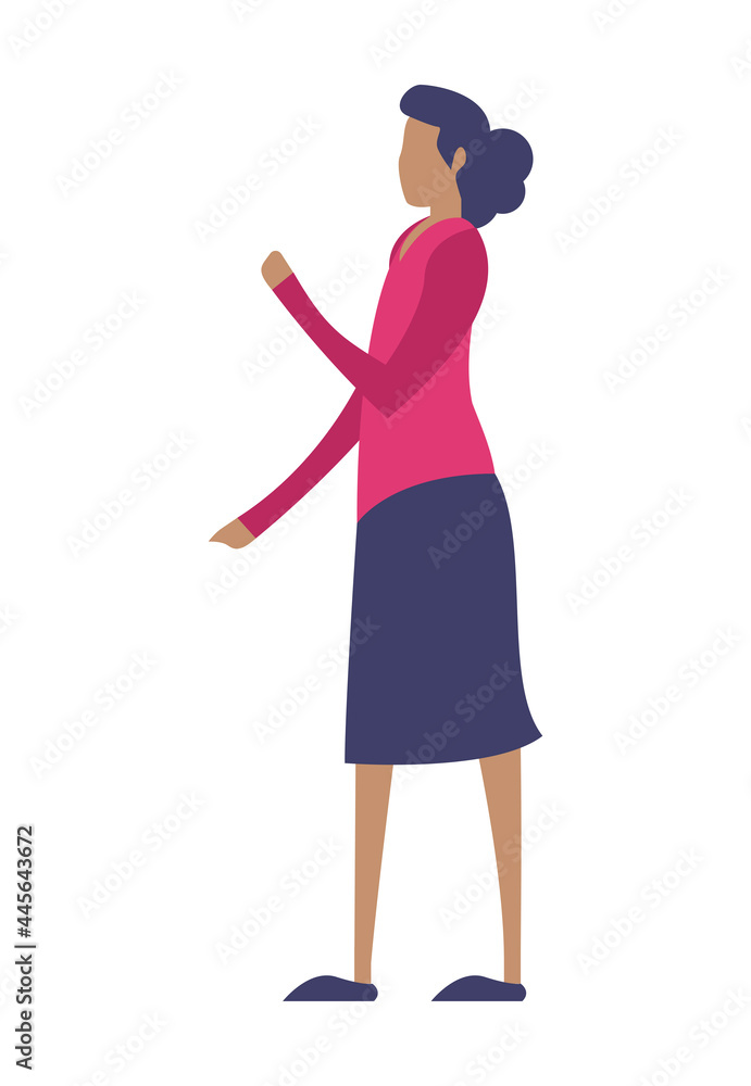 young businesswoman standing