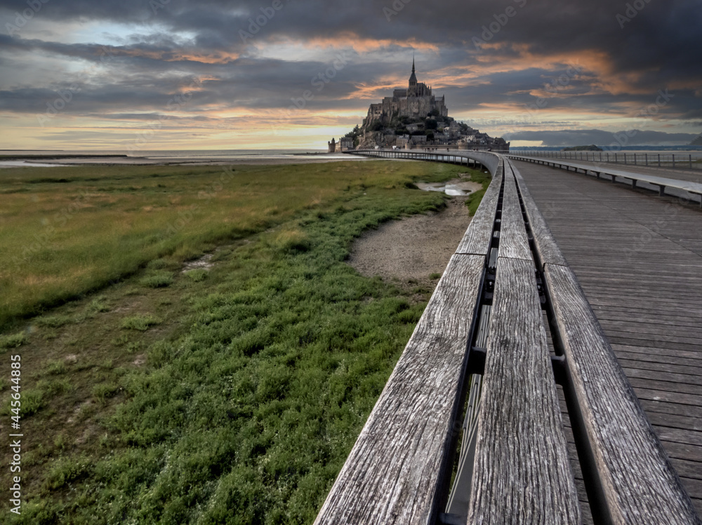 Vue sur le Mont Saint Michel en Normandie