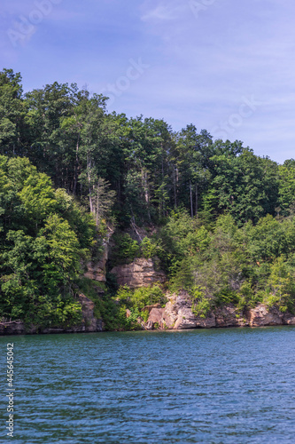 Massive Rock Wall Overlooking Summersville Lake in Summersville, West Virginia © Gottography