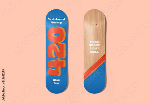 Skateboard Decks Mockup