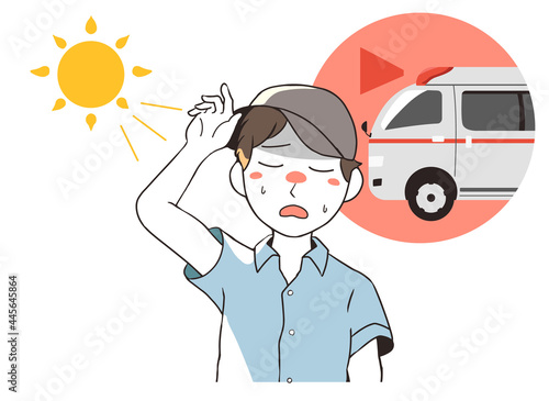 熱中症　救急車　男性