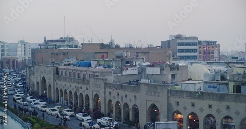 Sunset View From The Citadel in Erbil, Iraq photo