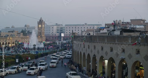 Sunset View From The Citadel in Erbil, Iraq photo