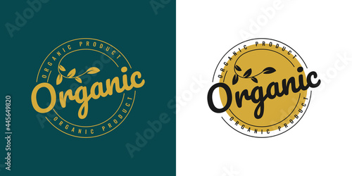 Organic logo template design