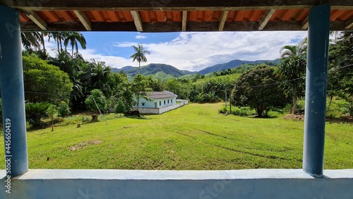 landscape in the village of the mountains