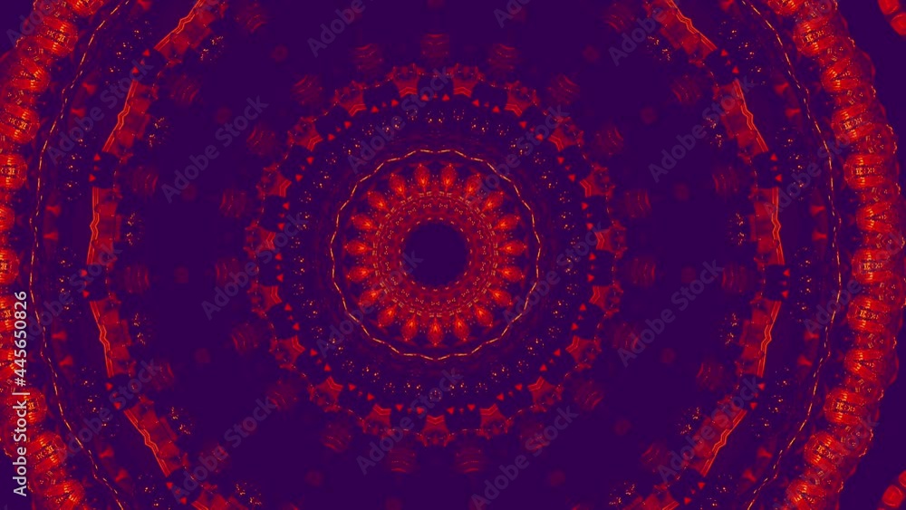 4K abstract background. Dynamic moving fantasy loop. Kaleidoscope.