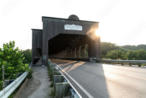 The Longest Covered Bridge In The U.S. And The Fourth In The World, The Smolen-Gulf Bridge Is Magnificent, Spanning The Ashtabula River In North East Ohio.