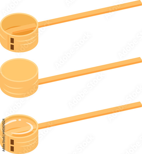 木製の柄杓