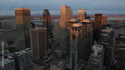 Montréal- Downtown Skyline Aerial photo