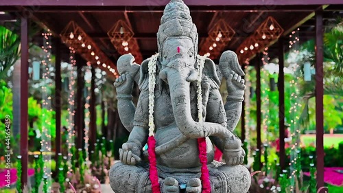 A selective focus of Lord Ganesha near Ahmedabad, Gujarat, India in HD photo