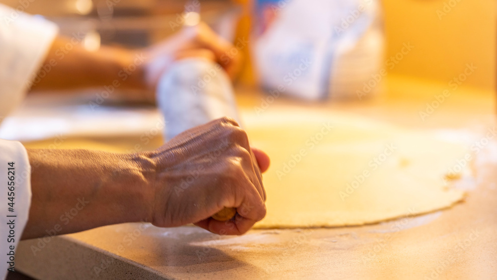 Close up of making pie at home. Homemade meat pie Close up of making pie at home. Homemade meat pie