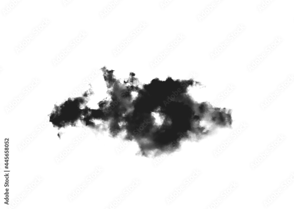 black smoks on  white background