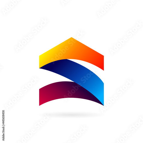 home letter s vector logo