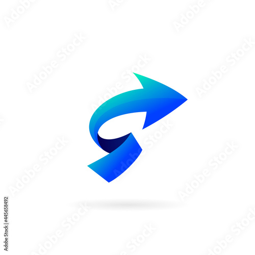 growth arrow forming letter s Free Download growth arrow forming letter s - GFXLoad