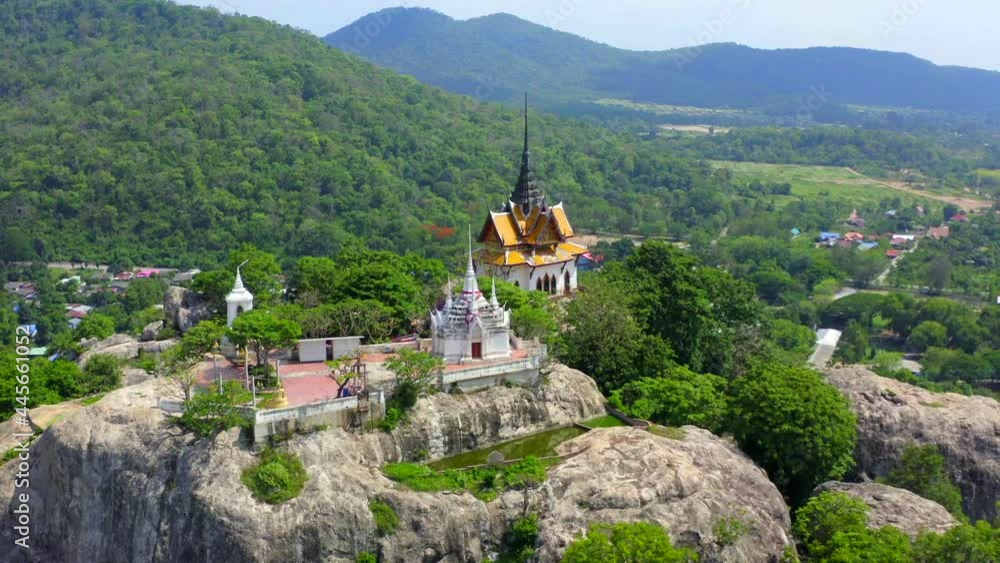 Aerial view of Wat Phra Phutthachai in Saraburi, Thailand Aerial view of Wat Phra Phutthachai in Saraburi, Thailand