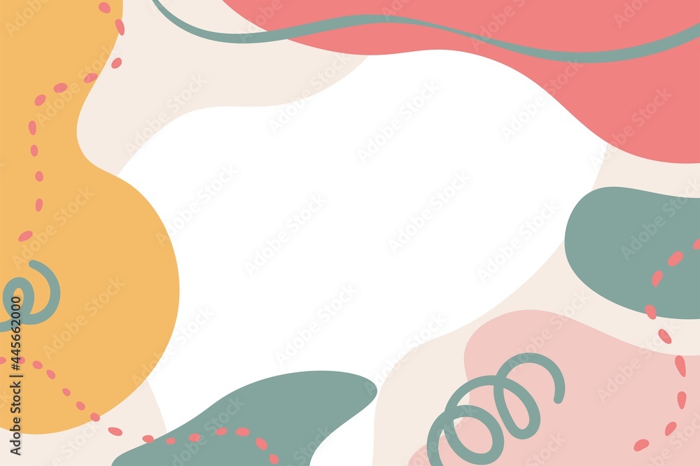Pop Colorful Memphis Pastel Trendy Background vector