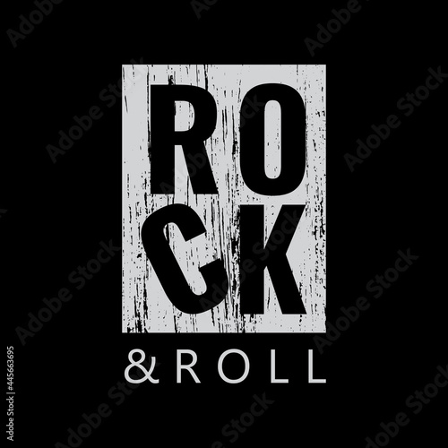 ROCK N ROLL illustration typography. perfect for t shirt design