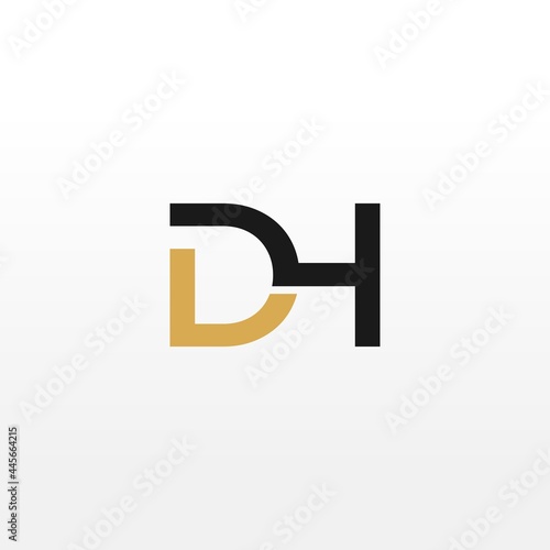 DH Initial letter monogram logo designs inspiration