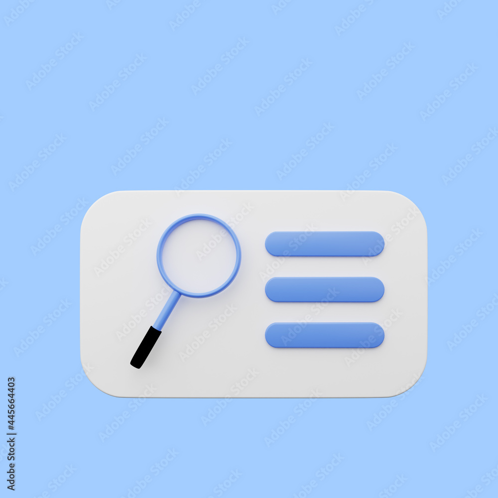 3d illustration of element user interface ui simple icon 3d illustration of element user interface ui simple icon