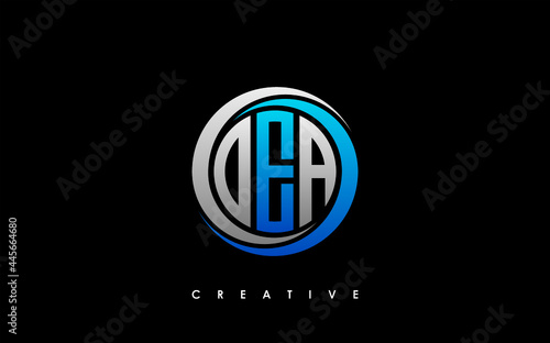 OEA Letter Initial Logo Design Template Vector Illustration