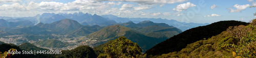 city of Teresópolis seen from the top of Pedra do Sino