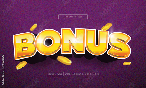 Gold Bonus text effect premium free download