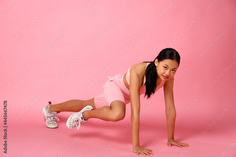 12 years old sport teenager wear fitness yoga pastel pink, girl power 12 years old sport teenager wear fitness yoga pastel pink, girl power