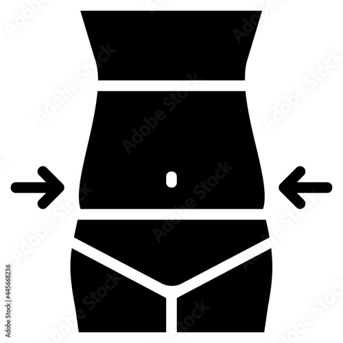body fat glyph icon