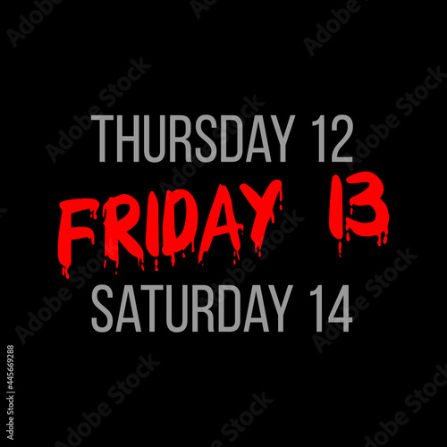 bloody text friday 13 between thursday 12 and saturday 14