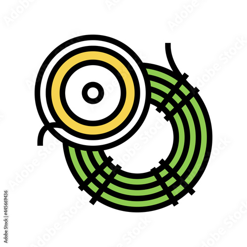 fly fishing line color icon vector. fly fishing line sign. isolated symbol illustration