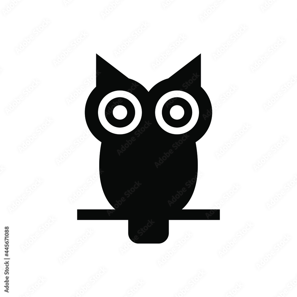 Obraz premium Owl icon vector graphic illustration