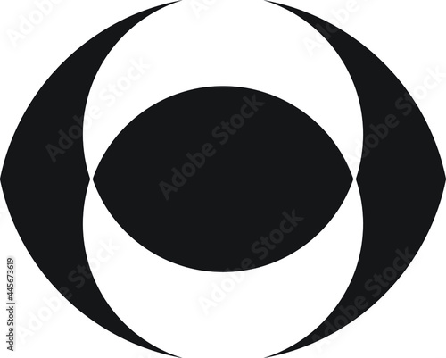 abstract circle logo simple and modern