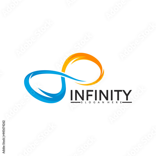 Infinity logo vector illustration. modern logo template