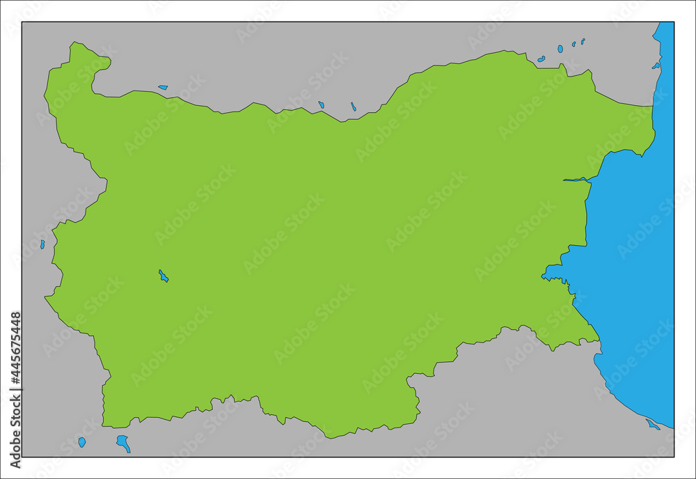 ブルガリア　　　　　　　　　　　　　　　　　　　　　　　　　　　　　　　　　　　地図