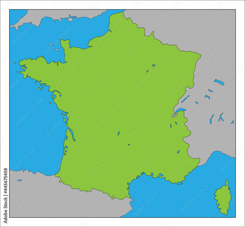 フランス　　　　　　　　　　　　　　　　　　　　　　　　　　　　　　　　　　　地図