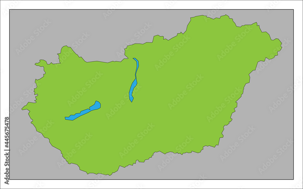 ハンガリー　　　　　　　　　　　　　　　　　　　　　　　　　　　　　　　　　　　地図