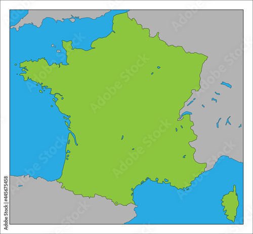 フランス　　　　　　　　　　　　　　　　　　　　　　　　　　　　　　　　　　　地図