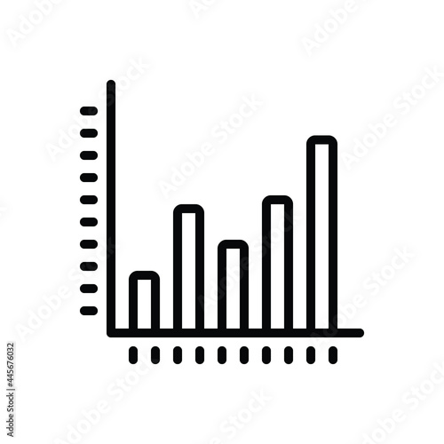 Black line icon for figures