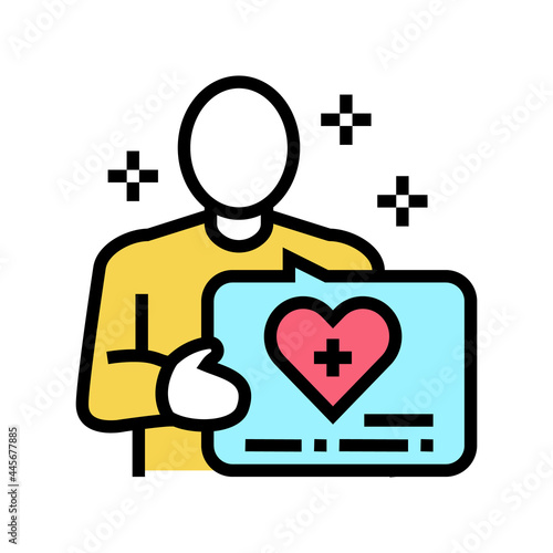 volunteer homecare service color icon vector. volunteer homecare service sign. isolated symbol illustration