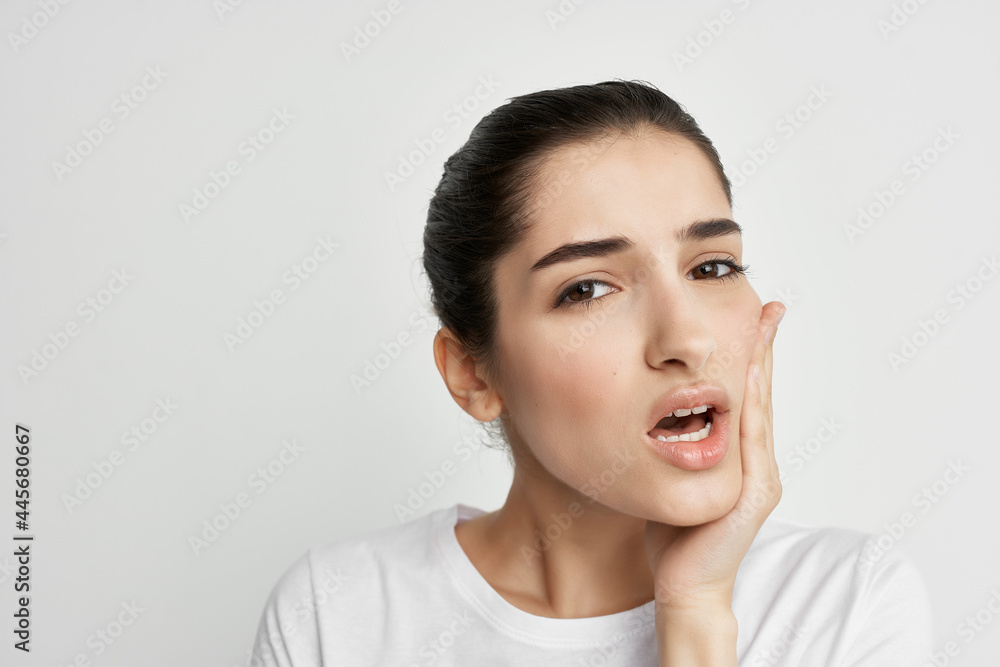 woman toothache health problems discomfort treatment woman toothache health problems discomfort treatment