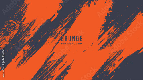 Minimal Abstract Orange Grunge Scratch Background Template 